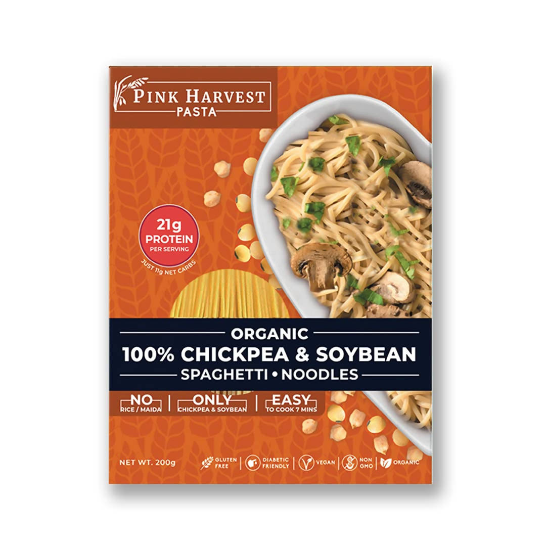 Pink Harvest Organic 100% Chickpea & Soybean Spaghetti Noodles - BUDEN