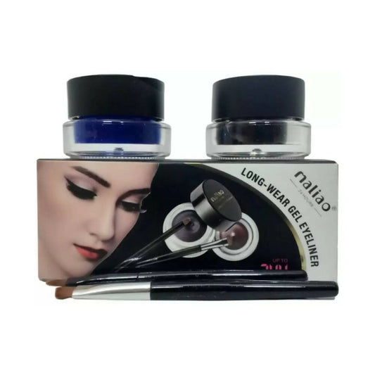 Maliao Longwear 24 Hrs Stay Gel Eyeliner (Black & Blue) - BUDNE