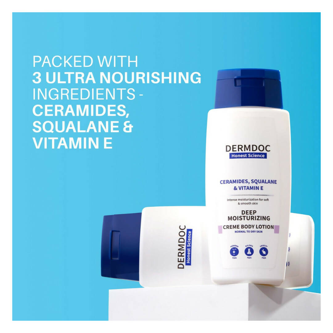 Dermdoc Ceramides & Vitamin E Deep Moisturising Creme Body Lotion