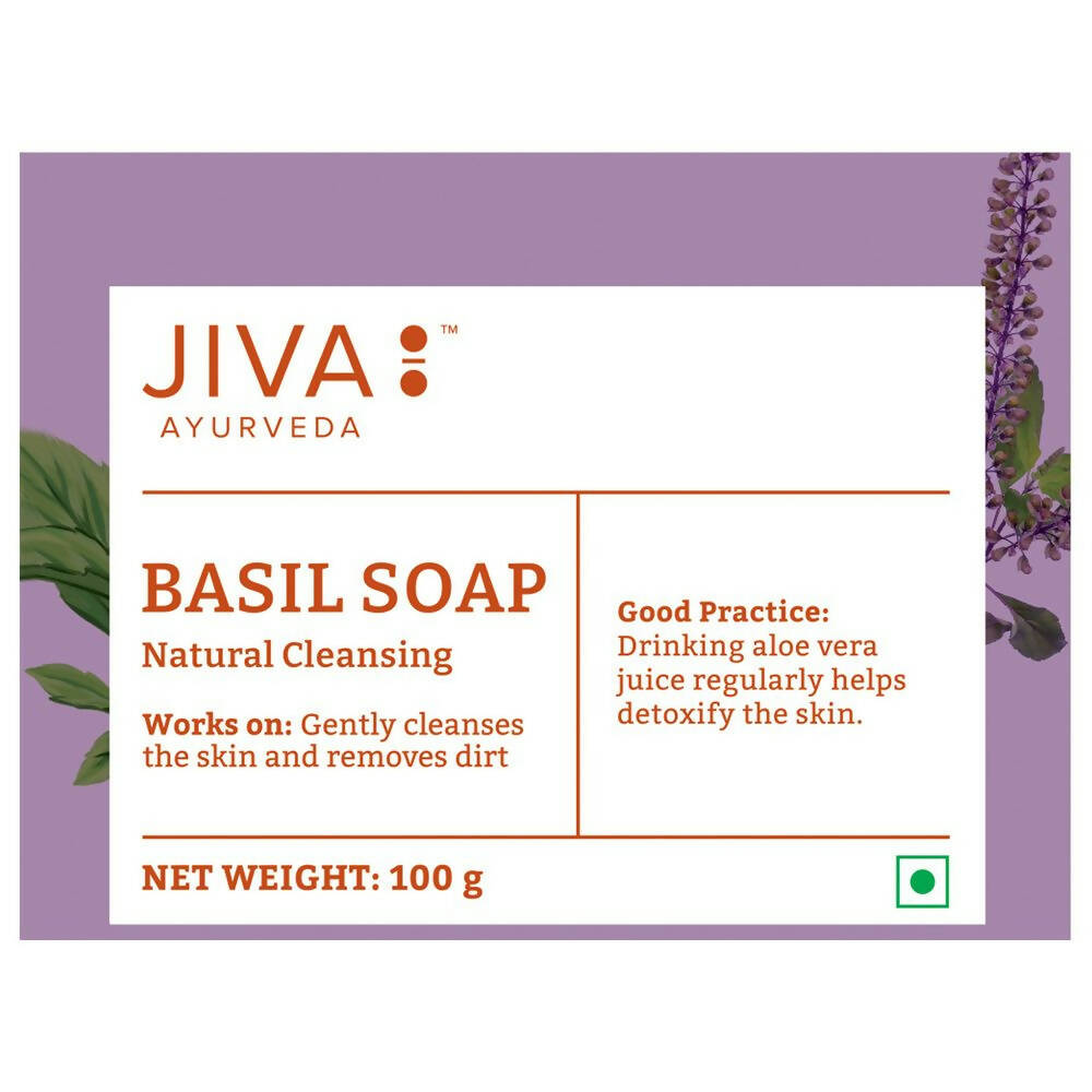 Jiva Ayurveda Basil Bathing Soap