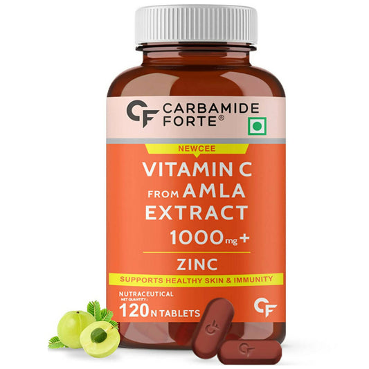 Carbamide Forte Natural Vitamin C Amla Extract With Zinc Tablets - usa canada australia