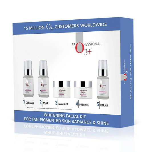 Professional O3+ Whitening Facial Kit for Tan-Pigmented Skin - BUDNE