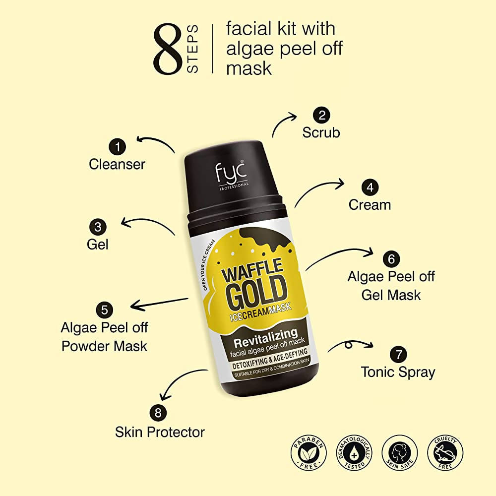 FYC Professional Waffle Gold Ice Cream Mask Facial Kit