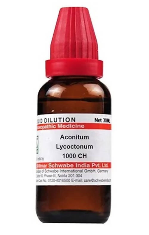 Dr. Willmar Schwabe India Aconitum Lycoctonum Dilution 1000 ch