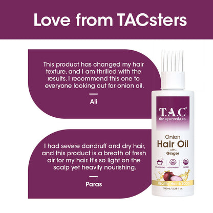 TAC - The Ayurveda Co. Onion Hair Oil for Hair Growth