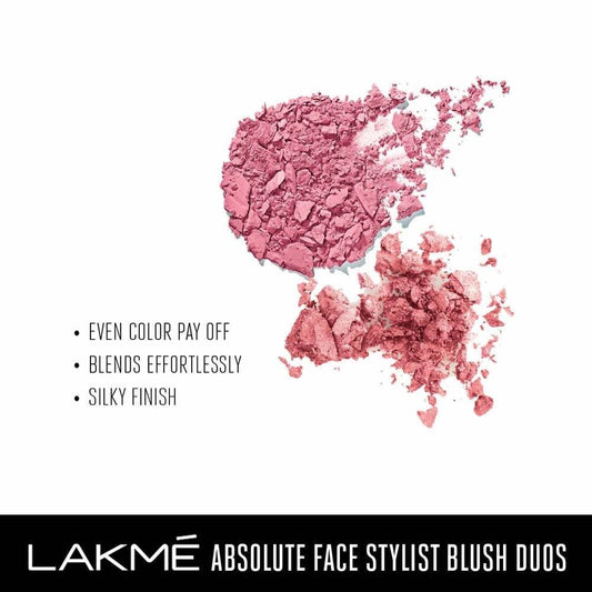 Lakme Absolute Face Stylist Blush Duos - Coral Blush