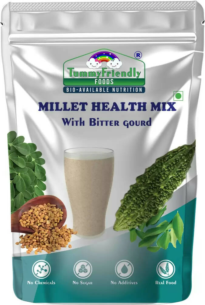 TummyFriendly Foods Organic Millet Health Mix With Bittergourd, Methi Seeds, Moringa Leaves -  USA, Australia, Canada 