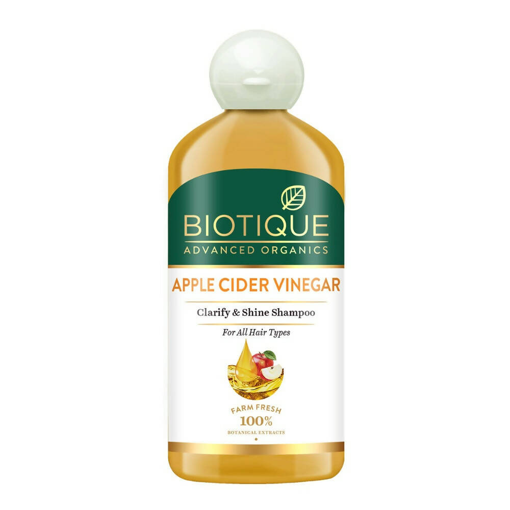 Biotique Advanced Organics Apple Cider Vinegar Clarify & Shine Shampoo - Distacart