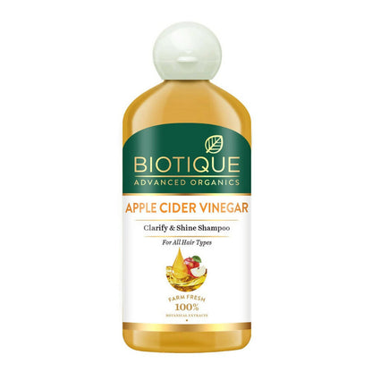 Biotique Advanced Organics Apple Cider Vinegar Clarify & Shine Shampoo - Distacart
