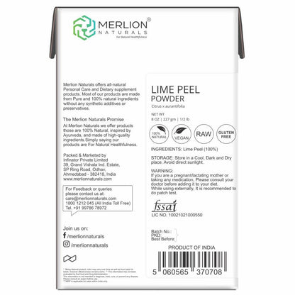 Merlion Naturals Lime Peel Powder