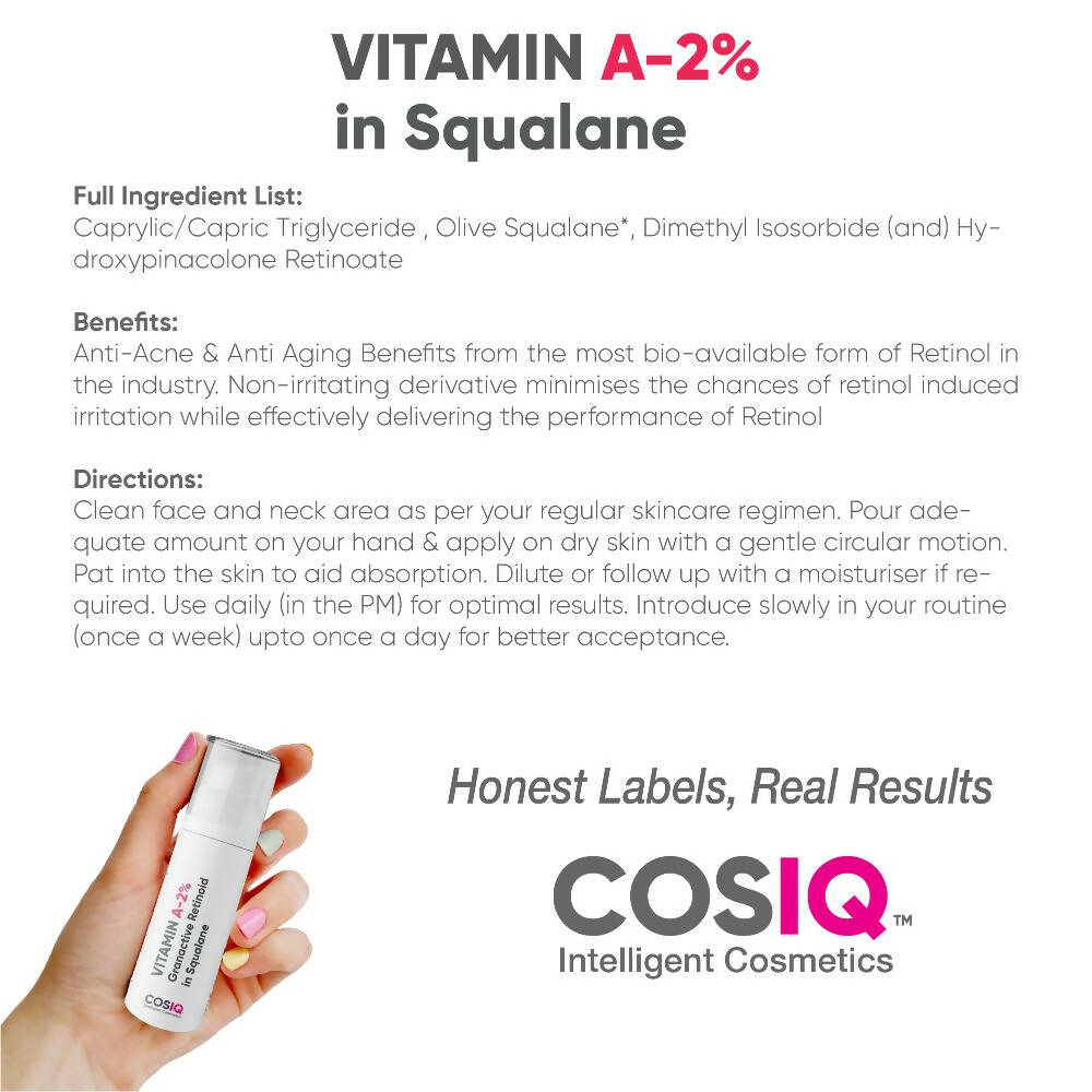 Cos-IQ Vitamin A-2% Granactive Retinoid in Squalane