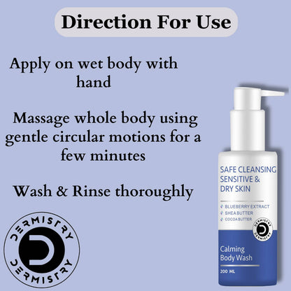 Dermistry Calming Body Wash & Calming Face Wash