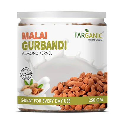 Farganic Malai Gurbandi Almonds - BUDNE