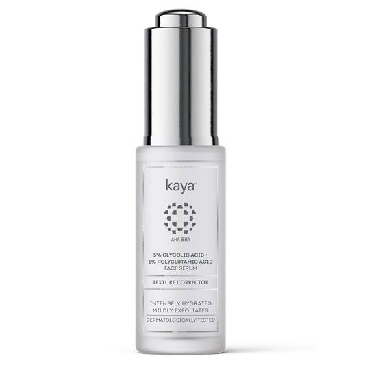 Kaya 5% Glycolic Acid + 1% Polyglutamic Acid Face Serum - usa canada australia