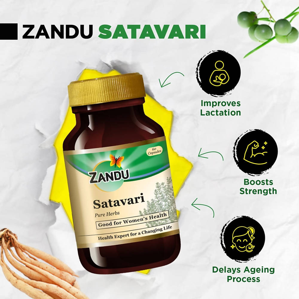 Zandu Satavari Pure Herbs Capsules