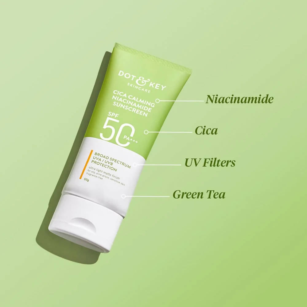 Dot & Key Cica + Niacinamide Face Sunscreen SPF 50 PA+++