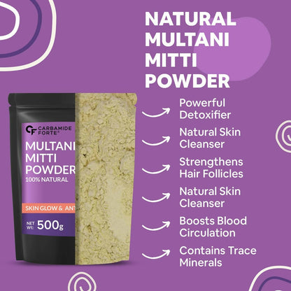 Carbamide Forte Multani Mitti Powder for Skin & Hair Health