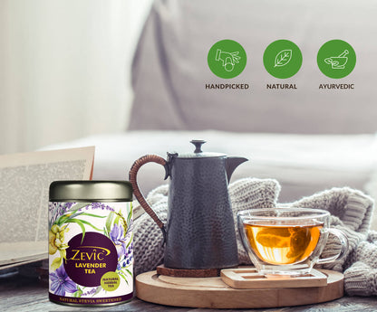 Zevic Premium Lavender Flowers Green Tea