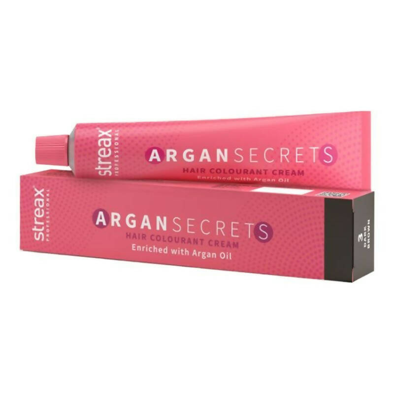 Streax Professional Argan Secrets Hair Colourant Cream - Golden Brown 4.3 -  buy in usa 