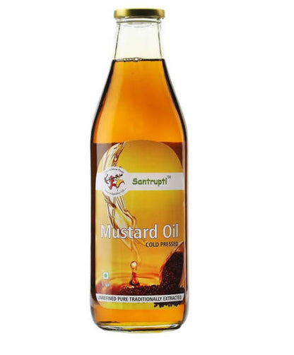 Santrupti Mustard Oil (Cold Pressed) - BUDNE