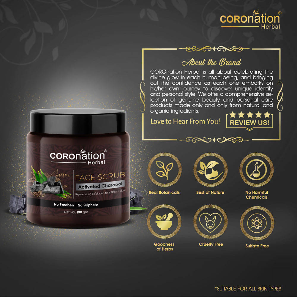 Coronation Herbal Activated Charcoal Face Scrub