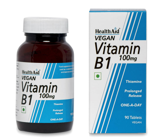 HealthAid Vitamin B1 100 mg Thiamin Tablets - BUDEN