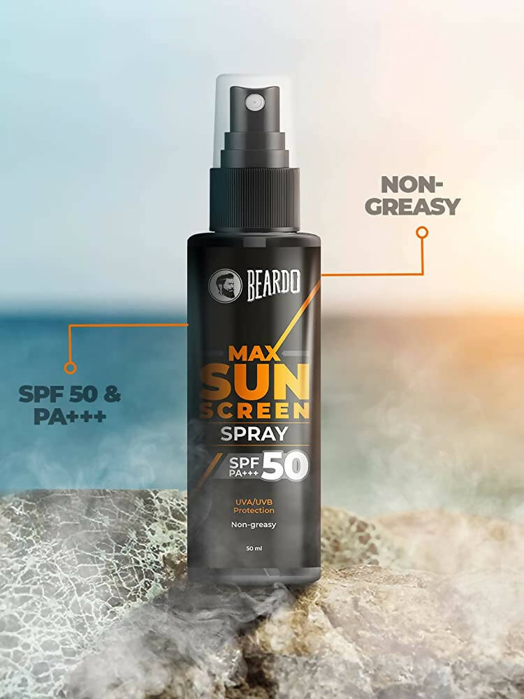 Beardo Max Sunscreen Spray SPF-50 for Men