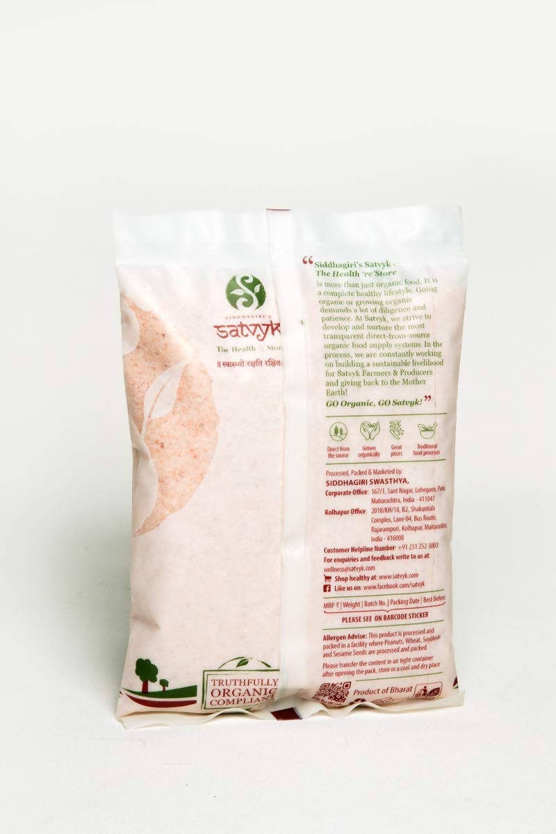 Siddhagiri's Satvyk Organic Himalayan Pink Rock Salt