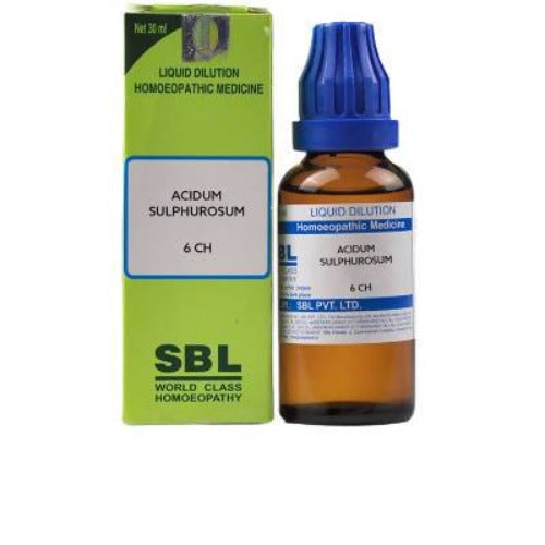 SBL Homeopathy Acidum Sulphurosum Dilution 6 CH