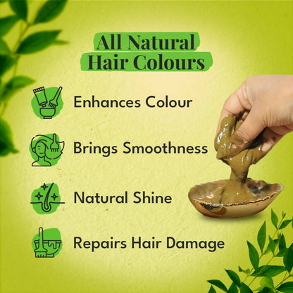 Veda Natural Colors For Black Hair - Henna & Indigo