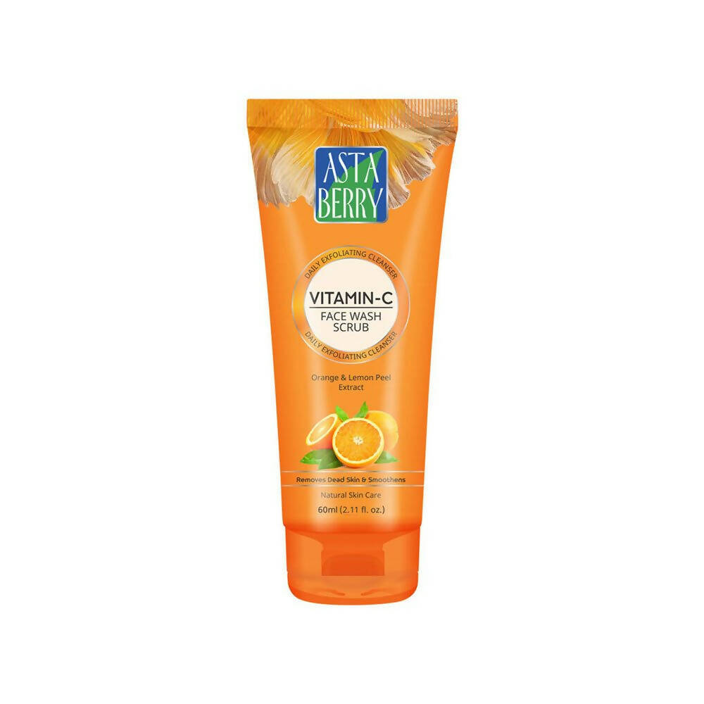 Astaberry Vitamin C Face Wash Scrub-Daily Exfoliating Cleanser - usa canada australia