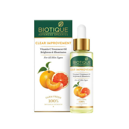 Biotique Advanced Organics Clear Improvement Vitamin C Treatment Oil - BUDNEN