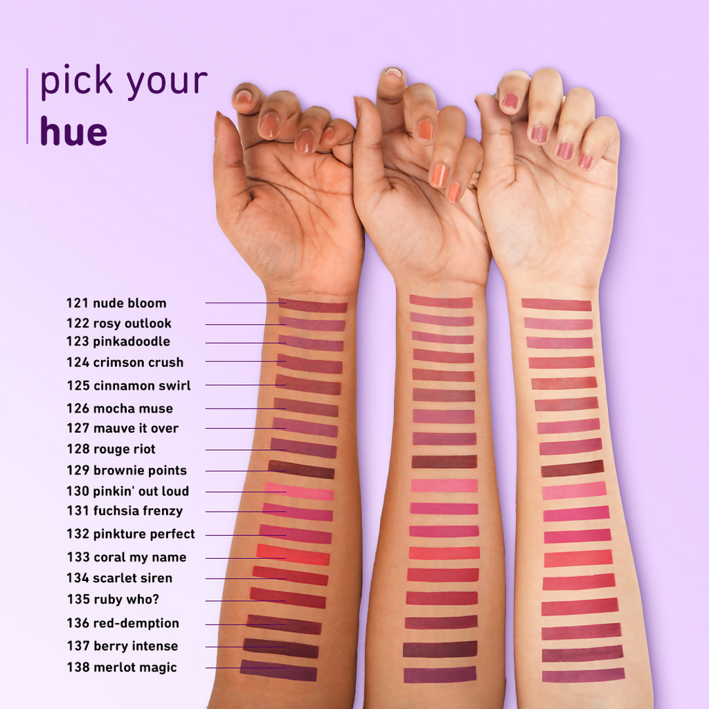 Plum Butter Cr??me Matte Lipstick Brownie Points - 129 (Umber Brown)