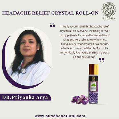 Buddha Natural Crystal Roll-On For Headache Relief