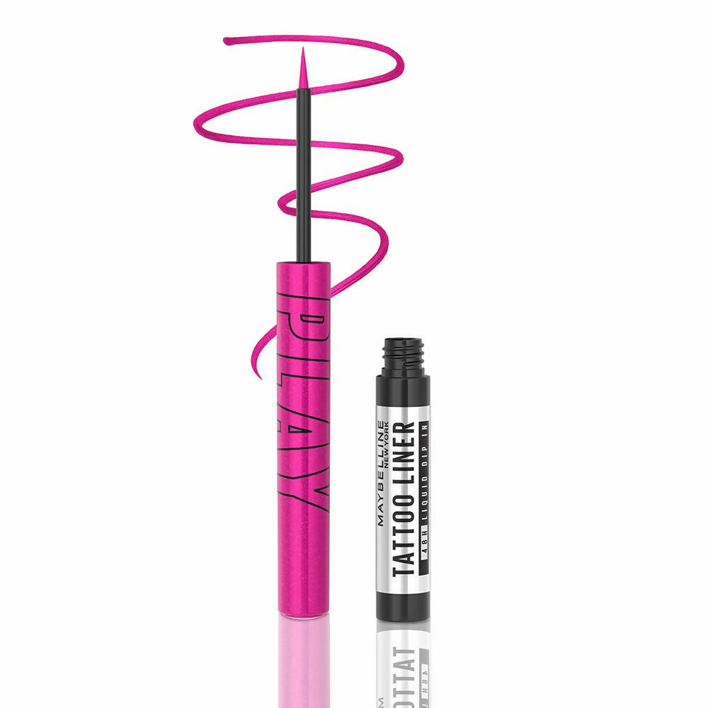 Maybelline New York Tattoo Play Colored Liquid Eyeliner - Punch (Pink)