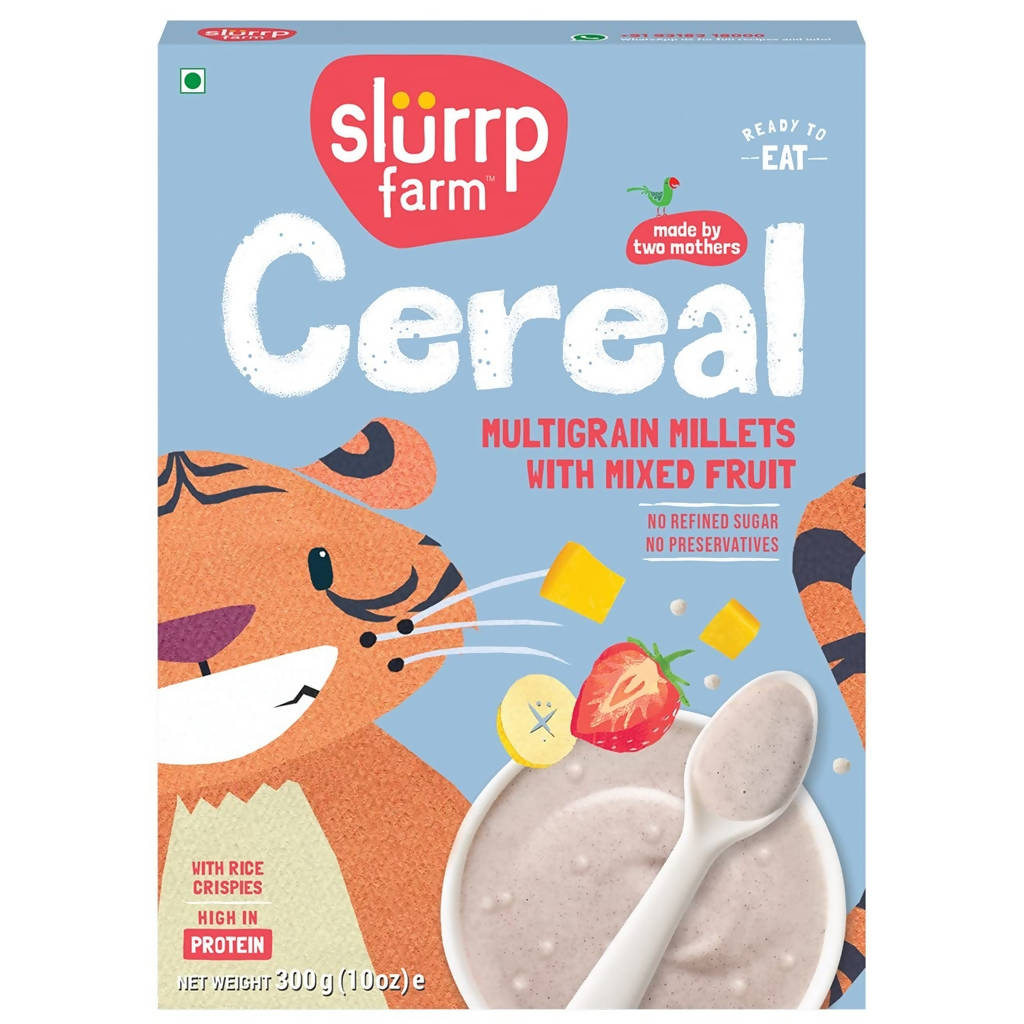 Slurrp Farm Multigrain Millets with Mixed Fruits Cereal For Kids