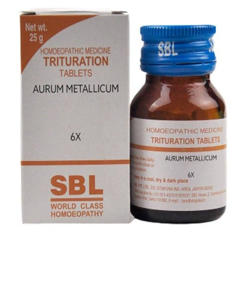 SBL Homeopathy Aurum Metallicum Trituration Tablet 6X - BUDEN