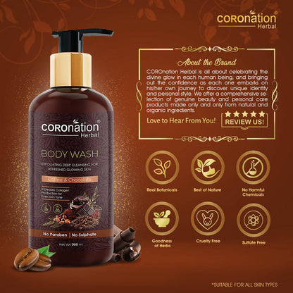 Coronation Herbal Coffee and Chocolate Body Wash