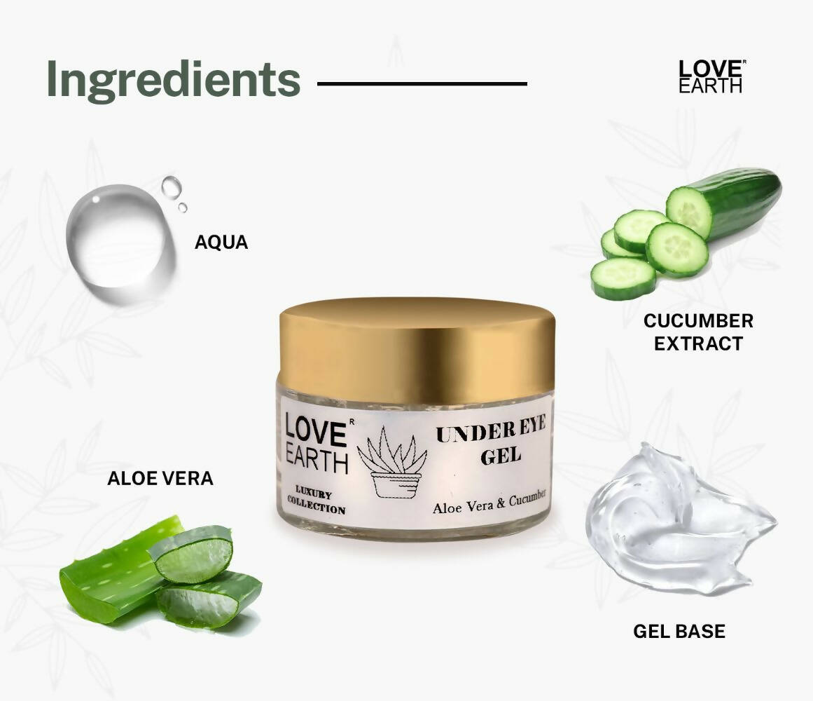 Love Earth Under Eye Gel - Aloe Vera & Cucumber