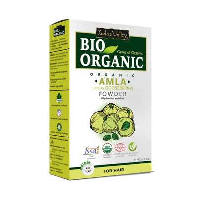 Indus Valley Bio Organic Amla (Indian Gooseberry) Powder For Hair -  buy in usa canada australia