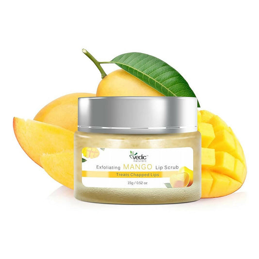 Vedic Naturals Exfoliating Mango Lip Scrub - BUDNEN