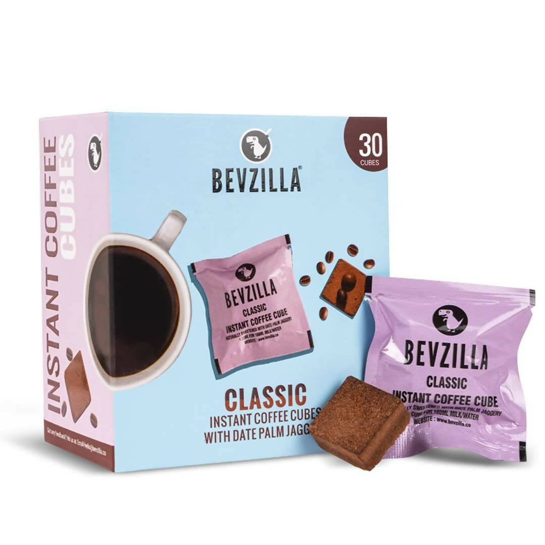 Bevzilla Instant Coffee Cubes Pack with Organic Date Palm Jaggery - Classic - BUDNE