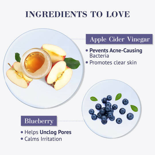 Good Vibes Apple Cider Vinegar & Blueberry Acne Control Face Gel
