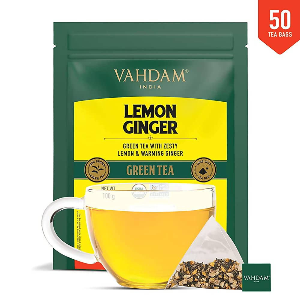 Vahdam Lemon Ginger Green Tea