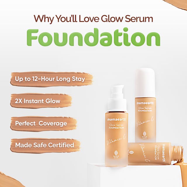 Mamaearth Glow Serum Foundation-Cr??me Glow