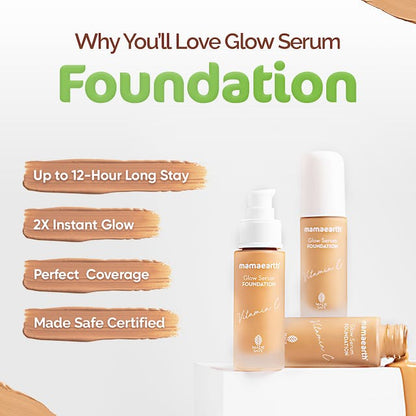 Mamaearth Glow Serum Foundation-Cr??me Glow