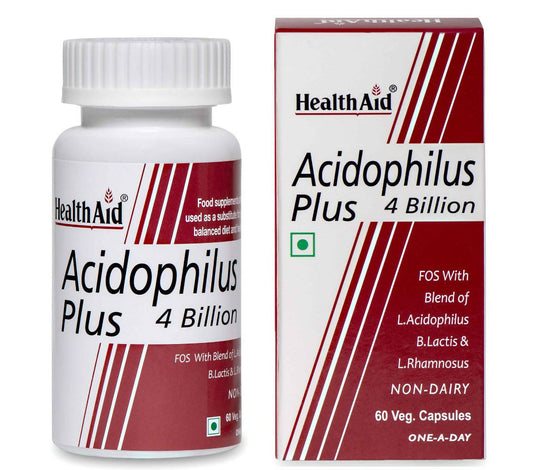 HealthAid Acidophilus Plus 4 Billion Probiotic Capsules - BUDEN