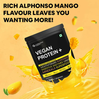 Carbamide Forte Vegan Protein+ Powder - Alphonso Mango Flavour