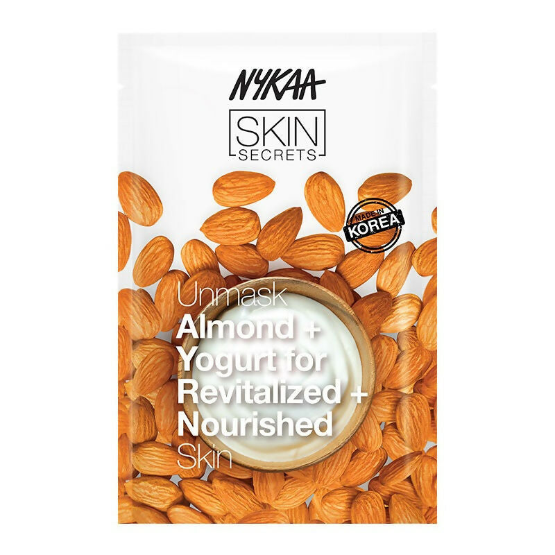 Nykaa Skin Secrets Indian Rituals Almond + Yogurt Sheet Mask For Revitalized & Nourished Skin