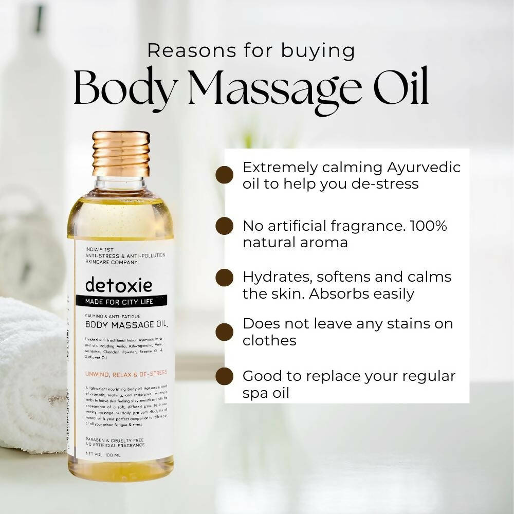 Detoxie Calming & Anti-Fatigue Body Massage Oil